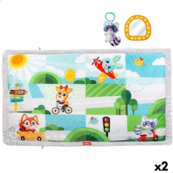 Alfombra de juego Winfun Animales Tela - Tapete de brincar de animales (2 Unidades)