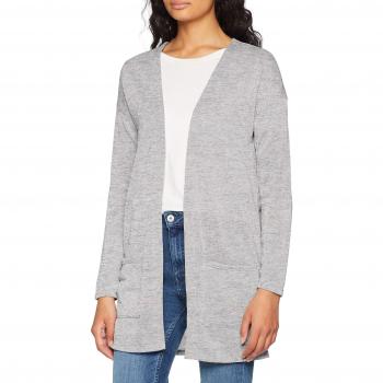 ONLY NOS Onlsara L/s Long Cardigan Noos Jrs, Chaqueta Punto para Mujer, Gris