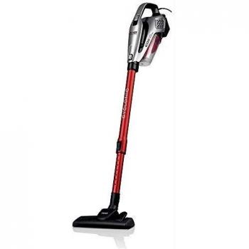 HAEGER Mercury 600 - Aspiradora Vertical con 600W, capacidade: 500ML - Sistema de filtrado ciclónico, Poder de aspiración: 14 Kpa, Longitud del Cable de alimentación: 4,7m, Tubo telescópico metálico