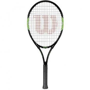 Wilson Blade Team 26 Raqueta de tenis para jóvenes con altura de más de 145 cm, Negro/Rojo