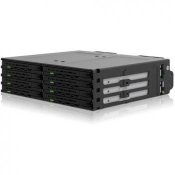 ICY DOCK ExpressCage MB038SP-B - Chasis intercambiable para 8 HDD/SSD de 2.5 SATA/SAS en bahía de 5,25