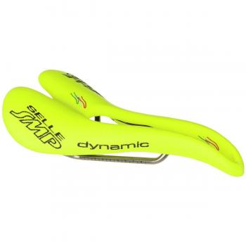 Smp 4bike Dynamic Sillín para Bicicleta, Hombre, Amarillo Fluo, 274 x 138 mm