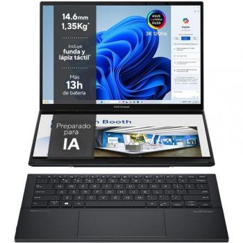 Asus Zenbook Duo OLED 14 - Ordenador Portátil WQXGA+ 120Hz, Intel Core Ultra 9 285H, 32GB RAM, 1TB SSD, Teclado QWERTY Español