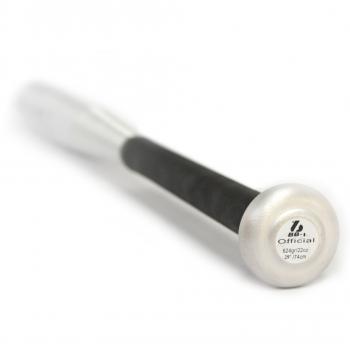Bate de béisbol de aluminio BB-1 de 28 (71,12 cm) en color metalizado plata