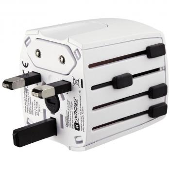 Hama MUV Micro Universal Universal Color blanco adaptador de enchufe eléctrico - Adaptador para enchufe