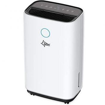 Deshumidificador de aire SUNTEC DryFix MAX 20 | Para espacios de hasta 63 m2 o 150 m3 | Deshumidificador 20 l/día | Deshumidificador – purificador de aire – secador de ropa 3 en 1 | Móvil y eléctrico