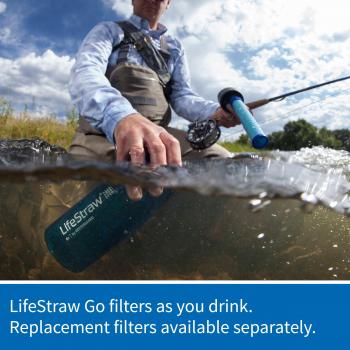 LifeStraw Go 2-Stage - Botella con filtro de agua de 2 etapas
