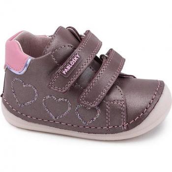 Botas de bebé niña Pablosky de piel color rosa