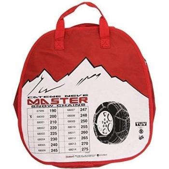 Bottari 68000 Master Cadenas de nieve 16 mm, Talla 200, Adecuado para 4x4, Jeep, SUVs, microbús, furgonetas, Fáciles y rápidos de instalar, TÜV Süd y GS ÖNORM V5117