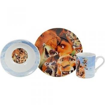 Ice Age Set de desayuno con dise&ntilde gran cataclismo, 3 piezas