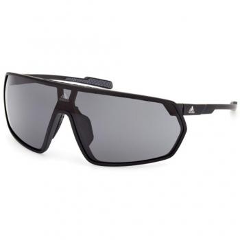 Gafas de Sol Adidas Sport SP0088 Mate Negro con Lente Espejada Gris, Categoría 3