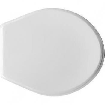Asiento de WC para Faleri Vaso Mágica Forma 2, Blanco, con bisagras ajustables en madera
