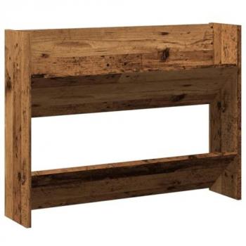 Zapatero de pared madera de ingeniería envejecida 80x18x60 cm Vidaxl Marrón