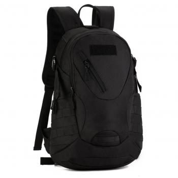 Huntvp Mochila de Asalto Estilo Militar Táctical Bolsa de Hombro Impermeable de Nylon 20L Para Las Actividades Aire Libre Senderismo, Negro