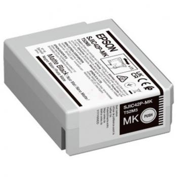 Epson SJIC42P-MK Matte Black Ink Cartridge, Single Pack, 50ml