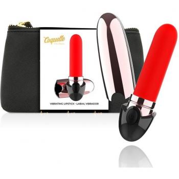 Coquette Chic Desire Pintalabios Vibrador Recargable Luxe Negro / Gold