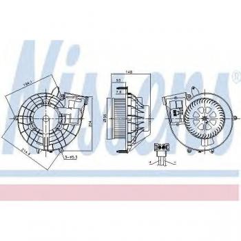 Ventilador habitáculo NISSENS 87210 - Interior blower, compatible con diversos modelos de vehículos, diseñado para proporcionar un flujo de aire óptimo en el interior del automóvil, fabricado con materiales de alta calidad para garantizar durabilidad