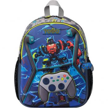 Mochila escolar mediana Totto Monark de videojuegos