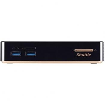 Shuttle NC01U7 BGA1168 2.4GHz i7-5500U 0,6 l tamaño PC Negro PC/estación de trabajo barebone - Barebón