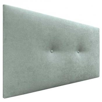 Cabecero de Tela Aqualine Liso con Botones 90x50cm en Verde Agua, Moderno y Acolchado para Camas 80/90