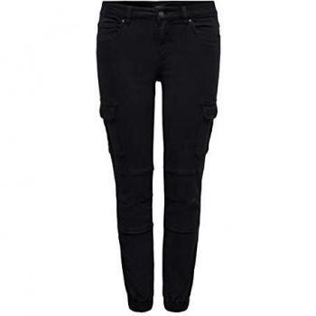 Only Women's Regular Fit Cargo Trousers - Missouri Style - Black - Sizes W26L30 to W33L34