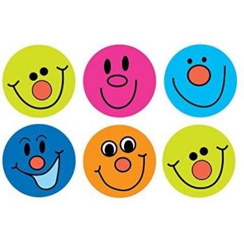 Sticker Solutions cara sonriente pegatinas