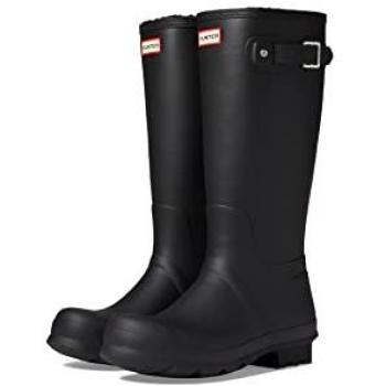Hunter Men's Original Tall Insulated Rubber Wellington Boots - Black, Size 7
