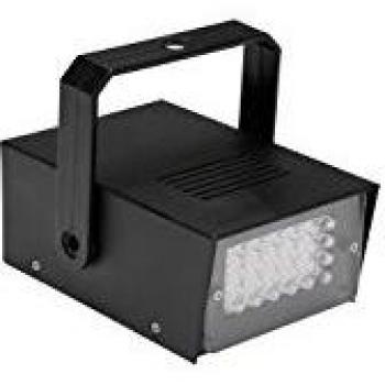 Mini Estroboscopio Portátil de 24 LEDs Blancos a Pilas