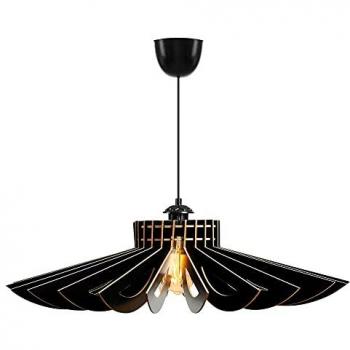 Lámpara de techo Wellhome 50 cm negro tipo E27 Max 45-60 W