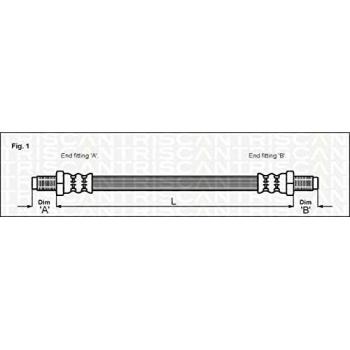 Triscan 8150 16107 Tubo flexible de frenos