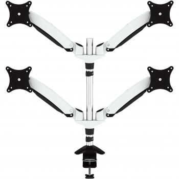 JENIMAGE FD420TK-Tischhalterung - 4 Monitore Neigen -90 bis +85 Grad Drehen 180 Grad Schwenken 360 Grad Fuer 15 bis 27 Zoll