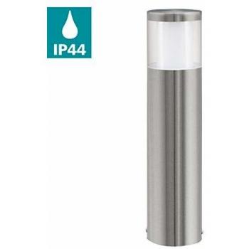 Lámpara de pie LED para exterior Basalgo 1, acero inoxidable, IP44, altura 45 cm