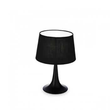 Lámpara de mesa LONDON negra con 1 luz E27 Ideal Lux