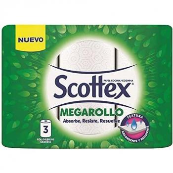 Scottex papel de cocina megarollo 3 rollos