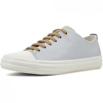 Camper Twins Women's Sneakers - Grey & Brown, Size 39, Smooth Leather