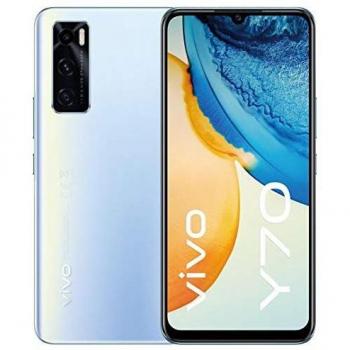 Vivo Y70 8/128GB Oxygen Blue Libre - Smartphone desbloqueado con pantalla FHD+ de 6.44, procesador Qualcomm Snapdragon 665, batería de 4100 mAh y sistema operativo Android