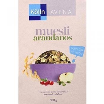 Kölln - Muesli de Avena con Arándanos Rojos, Cereales Integrales con Frutas y Pepitas de Calabaza, Alto Contenido de Fibra - 500 g