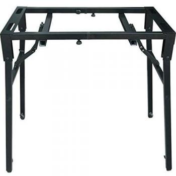 Audibax STANDKEY 2 - Soporte Ajustable para Teclados y para Mezcladores - Carga Máxima de 60 kg - Soporte de Superficie Plana - Regulable en Ancho y Altura - Protectores de Suelo de Goma