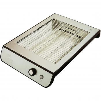 Tostador Plano Horizontal MyWave 900 W, 3 Resistencias De Cuarzo, Ideal Para Pan O Todo Tipo De Bollería, Con Bandeja Recogemigas, Acero Inoxidable - 900W