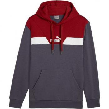 Sudadera casual Puma Power Colorblock para hombre, color gris, talla XL