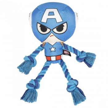 Juguete para Perros Cuerda Dental Marvel Avengers Capitán América Peluche Azul