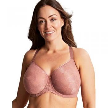 Panache Womens Radiance Moulded Non Padded Bra - Pink Polyamide - Size 32F