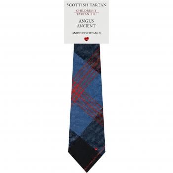 Boys All Wool Tie Woven Scotland - Angus Ancient Tartan