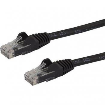 StarTech.com 5m Black Gigabit Snagless RJ45 UTP Cat6 Patch Cable - 5m Patch Cord, Ethernet Wire, 650MHz, 100W PoE, Network/Patch Cord with Strain Relief, Fl