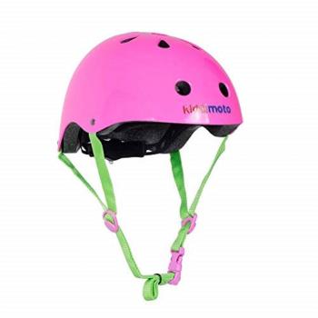 KIDDIMOTO Neon Pink Small Casco para niños, Infantil, Rosa-Rosa, 48-52cm cm