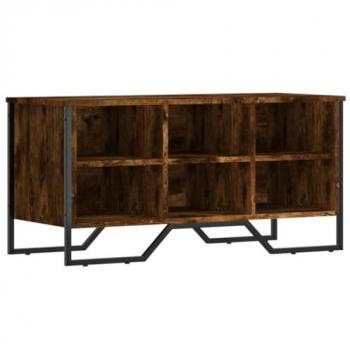Zapatero de Madera de Ingeniería Roble Ahumado 90x38x45,5 cm