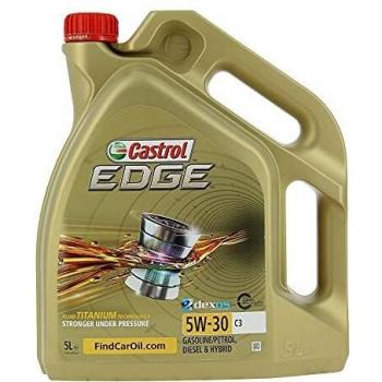 Castrol EDGE - Lubricante con Titanium FST de 5 l, con viscosidad 5W-30 y conforme con la especificación C3