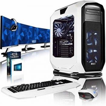 VIBOX Rapture L570-607 Paquet Gaming PC - 3,9GHz Intel i5 Quad Core CPU, GTX 1070 GPU, Extremo, Ordenador de sobremesa Gaming con enfriador por agua, Cupón de juego de Warthunder de 30€, con monitor, Windows 10