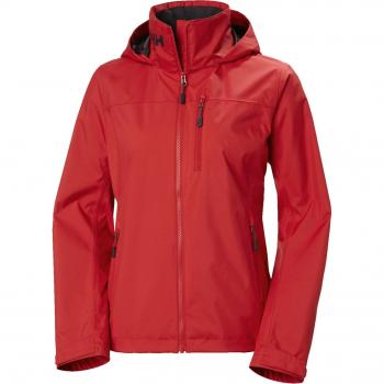 Helly Hansen Women's Crew 2.0 Waterproof Hooded Jacket Red XL