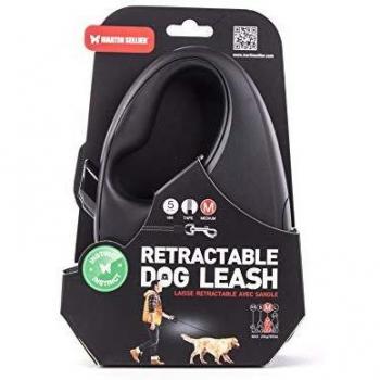 Correa extensible para perros Martin Sellier Instinct Negra 5m
